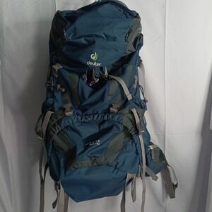 Deuter ACT Lite 65+10 Blue Gray Hiking Backpack Aircontact VariQuick Trekking